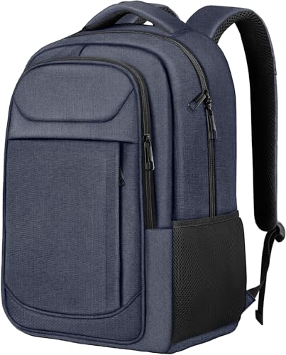 15.6" Travel Laptop Backpack for Men Women, Blue | Laptop Compartment, Adjustable Strap, Mesh Side & Anti-Theft Pocket, Luggage Strap, 30L Storage for Work Travel College - color: Blue, size: 15.6 Inch(30L)