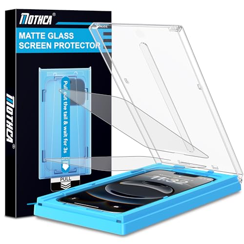 Mothca 2 Pack Matte Glass Screen Protector for iPhone 13 Pro Max/iPhone 14 Plus 6.7” [Auto Fit Box Dust-Free] Full Coverage Anti-Glare & Anti-Fingerprint Tempered Glass, Bubble Free, Smooth as Silk - size: iPhone 13 Pro Max-6.7-Inch