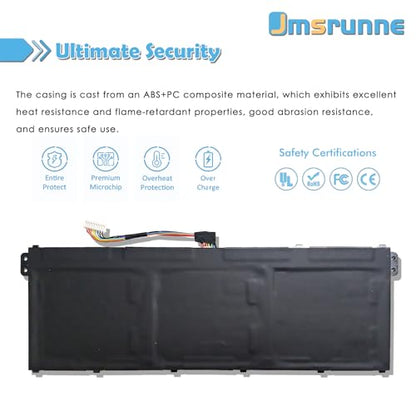 50.29Wh AP18C8K Battery Replacement for Acer Chromebook 314 C933 Aspire 5 A515-56 A514-54G A514-54 Series Swift 3 SF314-57 SF314-42 TravelMate B1 B118-M P2 TMP215 Series 11.52V