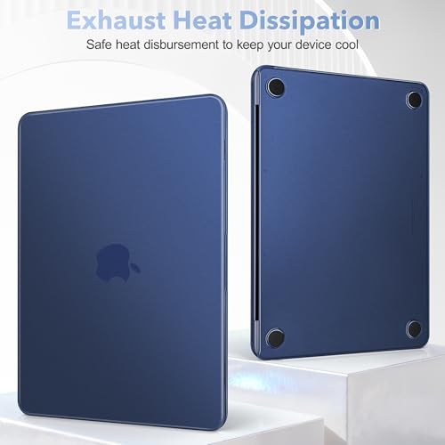 May Chen Compatible with MacBook Neo 13 inch Model A3404 2026 Release, Slim & Lightweigh Frosted Finish Protective Case with Keyboard Cover&Screen Protector, Frosted Indigo - color: Frosted Indigo