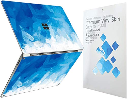 Cover Skin Decal Sticker for 2023 Microsoft Surface Laptop Go 3/ Laptop Go 2/ Laptop Go 12.4", Easy Apply, Anti-Scratch, Residue Free Vinyl Skin [Blue Paint] - color: Blue Paint, size: Surface Laptop Go 3/2/1