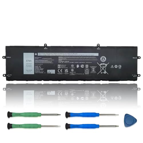 DWVRR Laptop Battery Replacement for Dell Alienware X15 R1 NAWX15R101 Series Notebook 817GN 11.4V 87Wh 7250mAh - size: 12.82*3.45*0.24 inch DWVRR