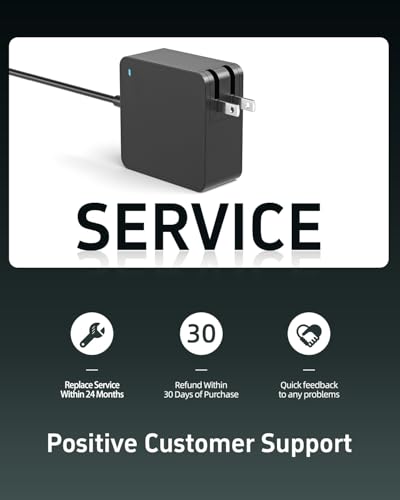 Superer 65W/45W USB-C Laptop Charger for ASUS ZenBook/VivoBook/ChromeBook/ExpertBook Series, Type-C PD Fast Charging 20V 3.25A AC Adapter