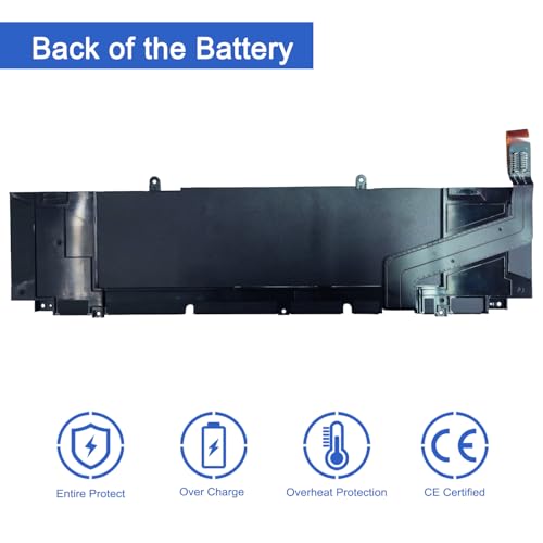 JOTACT 5XJ6R（11.4V 56Wh） Laptop Battery Compatible with Dell Precision 5750 5760 5770 XPS 17 9700 9710 9720 9730 Series XJ6R XG4K6 03324J 01RR3 001RR3 - size: 13.03*2.75*0.34 inch 5XJ6R