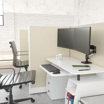 Ergotron – Upgraded LX Pro Premium Dual Direct Monitor Arm, VESA Desk Mount – for 2 Monitors Up to 27 Inches, 9 lbs Each – Matte Black - color: Matte Black