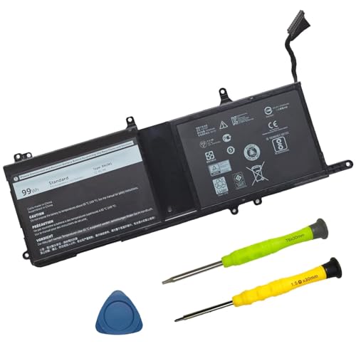 9NJM1 Laptop Battery for Dell Alienware 15 R3 R4 17 R4 R5 / ALW17C | 3-Cell 11.4V 99Wh 8820mAh; P/N: 0546FF 0HF250 44T2R HF250 MG2YH 0MG2YH - size: 11.42*4.13*0.55 inches 9NJM1