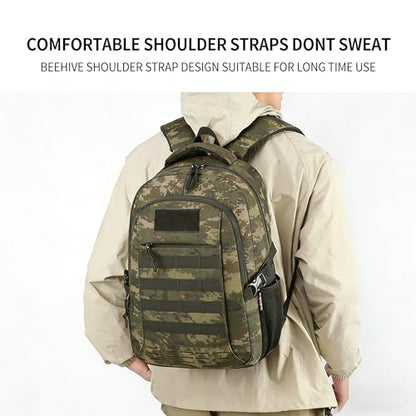 18 Inch Jungle Camo Teen School Backpack, 35L Water Resistant Large Capacity Bookbag with Luggage Strap, Daypack for Boys Girls School Daily Travel, Jungle Camouflage - color: Camo Backpack Single Pack-2