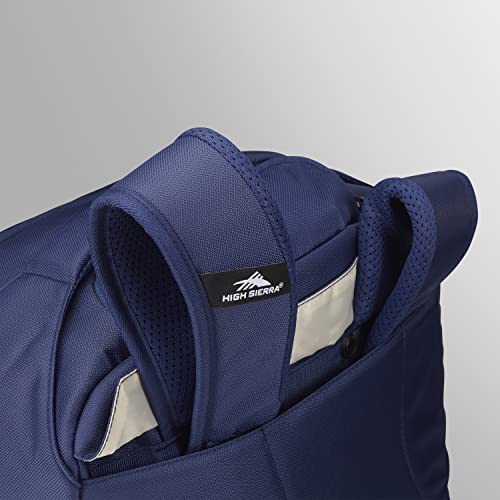 High Sierra Freewheel Pro Wheeled Backpack In True Navy - color: Navy Blue, size: 19.3" Height
