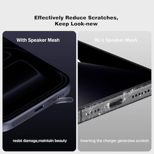 10PCS Speaker Cover Dust Mesh for iPhone 17 Pro Max / 17/17 Pro/Air / 16 / 16E / 16 Plus, Apple iPhone 16 Pro /16 Pro Max Anti Dust Proof Adhesive Earpiece Cover Protector - Blue