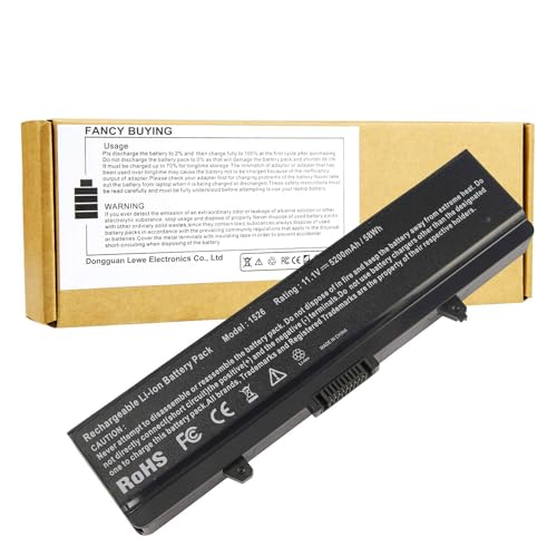 Fancy Buying Laptop Battery for Dell Inspiron 1526 1525 1545 1546 1750 1440 Pp29l Pp41l Fits Gw240 Rn873 M911g M911 X284g K450n - size: 7.28*2.72*0.94inch 1525