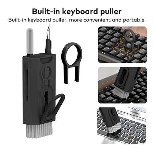 8 in 1 Electronic Cleaning kit - Keyboard Cleaner, Keyboard Cleaning Kit, Laptop Cleaner, Laptop Cleaning Kit, Electronic Cleaner Kit for Laptop/Phone(Give Away a Flannel Cloth) Black