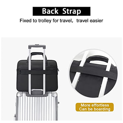 Large Briefcases For Men Canvas Tote Bag Laptop Case Computer Bag Work Bags Business Mens Bag Office Carrying Cases - size: X-Large Size (19” Laptop Briefcase)