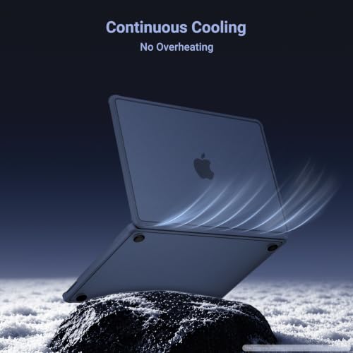 MOSISO Compatible with MacBook Neo Case 13 inch 2026 A3404 A18 Pro Chip | Anti-Cracking Cover Matte Finish Seamlessly Closes Protective Hard Shell Case Cover with TPU Bumper, Indigo - color: Indigo