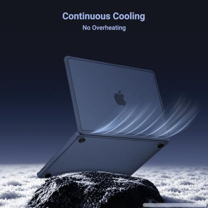 MOSISO Compatible with MacBook Neo Case 13 inch 2026 A3404 A18 Pro Chip | Anti-Cracking Cover Matte Finish Seamlessly Closes Protective Hard Shell Case Cover with TPU Bumper, Indigo - color: Indigo