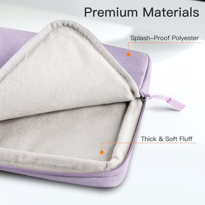 JETech Laptop Sleeve for MacBook Neo (A18 Pro), 14-InchMacBook Air/Pro, MacBook Pro M1-M5 2021-2026, Waterproof Bag Case with Pocket, Compatible with 14 Inch Notebook (Light Purple) - color: Light Purple, size: 14-Inch