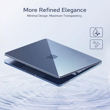B BELK for MacBook Neo Case 13 inch 2026 Release A3404, Crystal Indigo | Scratch Resistant Protective Hard Shell for Mac Neo Case with Keyboard Cover & Screen Protector, Lightweight, Easy Snap-On - color: Crystal Indigo