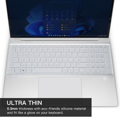 Keyboard Cover for HP 15.6 inch Laptop, HP Pavilion 15.6" 15-fc 15-fd Series,15z-fc000 15t-fd000 fd100 fd200 15-fc0499nr 15-fc0502nr 15-fc0399nr 15-fc0099nr 15-fd0123dx fd0127dx fd0012nr - color: Clear