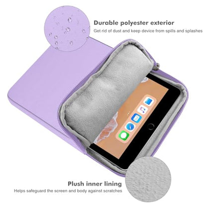 MoKo 9-11 Inch Tablet Sleeve Bag Carrying Case Fits New 11inch iPad Air M4, iPad A16 2025, iPad Pro 11 M4, Air 5/4/3, iPad 10/9/8th Gen, Tab S8/S9 11", Tablet Carrying Case, Lilac - color: Lilac, size: 9-11 inch