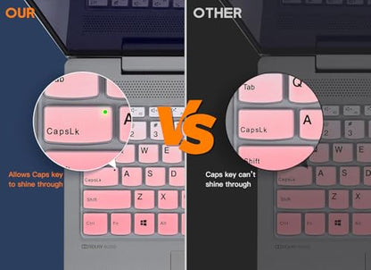 CaseBuy Keyboard Cover for 2026 2025 Lenovo IdeaPad 1/IdeaPad 1i 15.6" 15IGL7 15ADA07 15IAU7 15ALC7 15IJL7, Lenovo V15 G4(2024), V15 G3, V15 G2, Lenovo IdeaPad Slim 3 3i 5 5i Protector-Ombre Pink - color: Ombre Pink