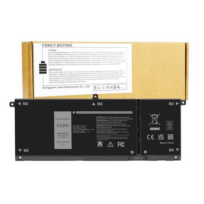 53Wh H5CKD Battery for Dell Vostro 5300 5301 5401 5501 5402 Latitude 3410 3510 Inspiron 5300 5401 5408 5409 5501 5508 5400 5406 5509 7405 7300 7500 2-in-1 Silver Edition 7T8CD TXD03 0H5CKD JK6Y6 - size: 9.37*3.58*0.24inch