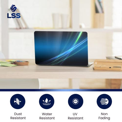 LSS 15 15.6 Inches Laptop Notebook Skin Sticker with 2 Wrist Pads - Reusable Cover Protector Vinyl Sticker Cover Decal Fits 13" - 16" HP Asus Acer Samsung - Abstract - color: Abstract, size: 13" - 16"