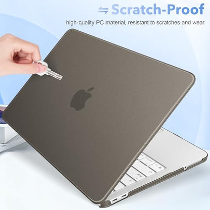 May Chen Compatible with MacBook Neo 13 inch Model A3404 2026 Release, Slim & Lightweigh Frosted Finish Protective Case with Keyboard Cover&Screen Protector, Frosted Black - color: Frosted Black