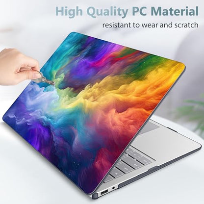 Mektron Printed Case for 2025 Microsoft Surface Laptop Windows 11 Copilot+ PC Surface Laptop 13 inch Touchscreen Display Cover Fits Model 2095, Rainbow Cosmic - color: Rainbow Cosmic