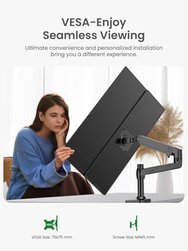Portable Monitor 24.5” 165HZ, 2K Portable Gaming Monitor with FreeSync, HDR, 180°Adjustable Stand & VESA, 350Nits QHD IPS Large Travel Gaming Second Screen for Laptop, Game Console