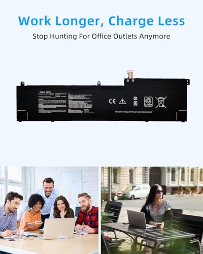96Wh C32N2002 6-Cell Laptop Battery Replacement for Asus for ZenBook Pro 15 UX535 UX535LI UX564PH Flip 15 UX535LI UX564EH UX564EI UX564PH Series Notebook 0B200-03770000 High Performance - style: C32N2002