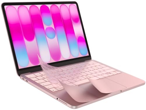 EooCoo Palm Rest Protector Skin Cover Set for MacBook Neo 13 inch 2026 with A18 Pro Chip A3404, MacBook Neo Accessories, Scratch-Resistant Trackpad Protector Film & Keyboard Cover, Blush - color: Blush