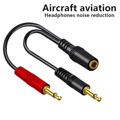 3.5mm Male to Single 3.5mm Female Headphone Microphones Adapter Cable for Laptop and Use Headsets Adapter