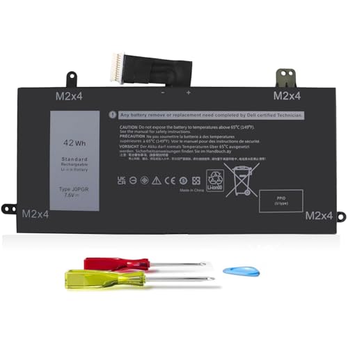 42Wh 7.6V J0PGR Laptop Battery Replacement for Dell Latitude 12 5290 5285 2-in-1 Series Dell Latitude T17G T17G001 T17G002 Series 0J0PGR FTH6F 0FTH6F 0RDYCT RDYCT 1WND8 X16TW 0X16TW FTG78 5250mAh - size: 7 x 2.5 x 0.2 inches J0PGR BATTERY