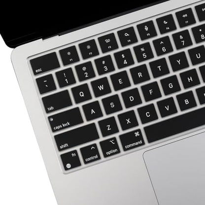 2 Pack Keyboard Cover for 2026-2023 MacBook Air 13" 15" M5 M4 M3 M2,2026-2021 MacBook Pro 14" 16" M5 M4 M3 M2 M1 Pro/Max, Keyboard Skin for 14.2" 16.2" MacBook Pro /13.6" 15.3" MacBook Air, US - color: GradientBlack+TPU
