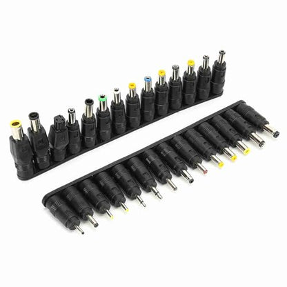 Universal Power Supply Plug DC 5.5x2.1mm Adapter Tips Connector Kit, 28pcs Power Converters for Laptop Notebook, Compatible for ThinkPad, Balance Bikes Scooters