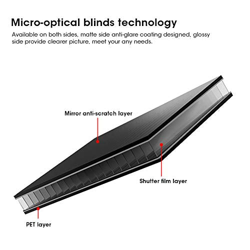 21.5in Computer Privacy Screen, Removable 16:9 Aspect Ratio Widescreen Laptop Monitor Anti Peeping Film Screen Protective Filter, Anti Scratch, for Privacy Screen Filter