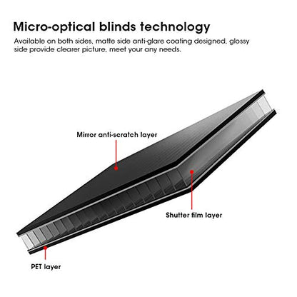 21.5in Computer Privacy Screen, Removable 16:9 Aspect Ratio Widescreen Laptop Monitor Anti Peeping Film Screen Protective Filter, Anti Scratch, for Privacy Screen Filter