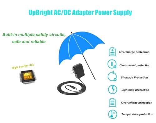 UpBright 24V AC/DC Adapter Compatible with LegXercise LEGX-011 LEGX011 Pro LEGX-012 LEGX012 MAX LEGX-010 LEGX010 Electric Motorized Leg Activator Exerciser Machine Power Supply Cord Battery Charger