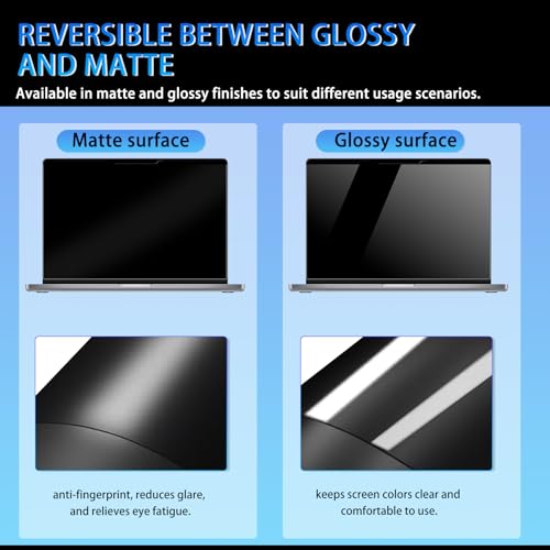Magnetic Privacy Screen 15.6" 16:9 for Laptops - 2-Sided Removable Anti-Peeping/Anti-Glare, Blue Light Block, UV Protect, Reduce Strain, Fits Chromebook/Lenovo/HP/Dell/Acer/ASUS/XPS - size: 15.6inch 16:9