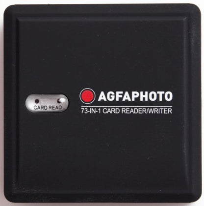 AGFA 73-in-1 Card Reader/Writer Compatible with All Versions of SD/HC, Micro SD, CF, XD, MS/Pro Duo and SIM Cards