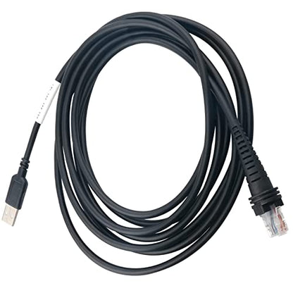 Bar Code Scanner USB Cable for Honeywell CBL-500-300-S00 USB to RJ45 Cable 1900GHD 1900GSR 1902GSR 1300G 1250g 1450G 1950G 1400G (5M / 16FT Flatted USB Port) - size: 16 ft Straight