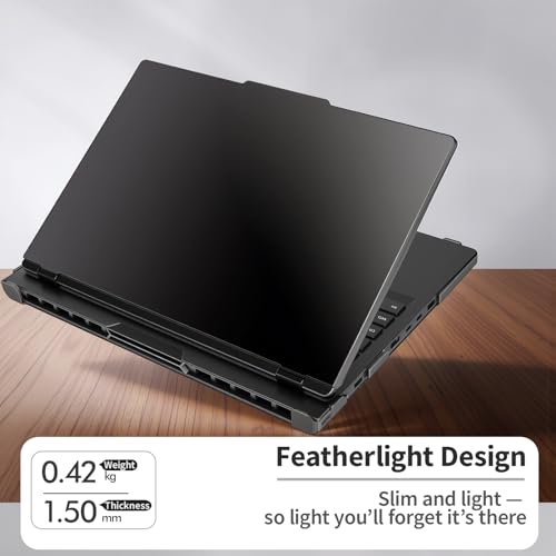 Laptop Case Set for 2025 Legion Pro 5 / 5i Gen 10 Intel 16" Scratch-Resistant & Drop-Resistant Hard Shell Frosted Transparent Protective Cover + Keyboard Cover（Matte Black）