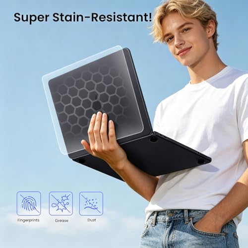 BlueSwan for MacBook Neo Case 13 inch 2026 Release A18 Pro Chip Model A3404 | 100% Match Official Color, Scratch Resistant, Easy to Snap on, Travel Essential, Back to School Gifts - color: Matte Black