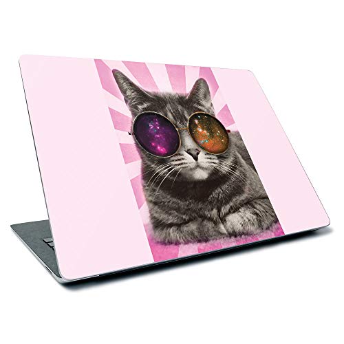 MightySkins Skin for Microsoft Surface Laptop 3 13.5" (2019) - Galaxy Cat | Protective, Durable, and Unique Vinyl Decal Wrap Cover | Easy to Apply, Remove, and Change Styles | Made in The USA - color: Galaxy Cat