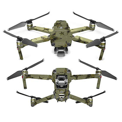 MightySkins Skin Compatible with DJI Mavic 2 Pro or Zoom - Army Star | Protective, Durable, and Unique Vinyl Decal wrap Cover | Easy to Apply, Remove, and Change Styles | Made in The USA - color: Army Star