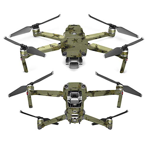 MightySkins Skin Compatible with DJI Mavic 2 Pro or Zoom - Army Star | Protective, Durable, and Unique Vinyl Decal wrap Cover | Easy to Apply, Remove, and Change Styles | Made in The USA - color: Army Star