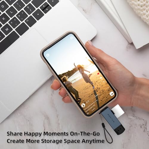SD Card Reader, WALNEW USB 3.0 and USBC to SD/microSD Adapter for MacBook Pro/Air M1 M2,Mac,iPad 10th/Mini 6,XPS 15,Samsung Galaxy S23 S22,Tab S9 S7 S6 A8,Surface Laptop,Chromebook,Windows PC | Supports UHS-I SD/SDHC/SDXC/MicroSD, Compatible with MacBook,