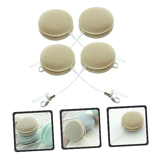 Amosfun 12pcs Macaron Shape Phone Screen Microfiber Cleaning Cloth for Electronics Screen - color: Khakix3pcs, size: 3.5X3.5X1.6CMx3pcs