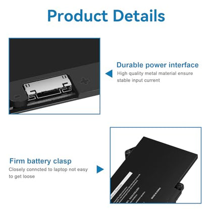 Futurebatt R73TC DR02P Battery Replacement for Dell Latitude 5540 5550 3340 3440 3450 3540 Precision 3590 3580 3480 3490 Series 2X1V9 GTG7N GRWKG KDM9P - size: R73TC 11.97×4.33×1.18 in