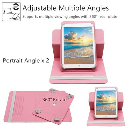 Universal 10 10.1 Inch Android Tablet Case, Dluggs 360 Degree Rotating Multi-Angle Viewing Stand Universal Case Cover for 10 10.1 and All 9.5-10.5 Inch Tablet, Jellyfish - color: Jellyfish
