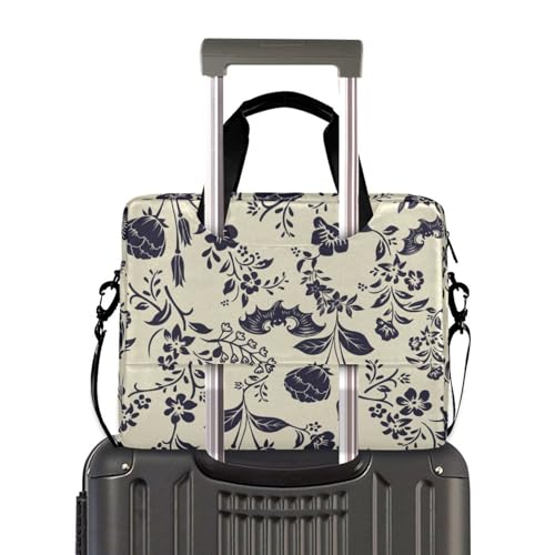 Goth Bat Flower Laptop Case 15.6 inch Computer Bag | Waterproof Laptop Briefcase Laptop Bag for Women & Men - color: Goth Bat Flower